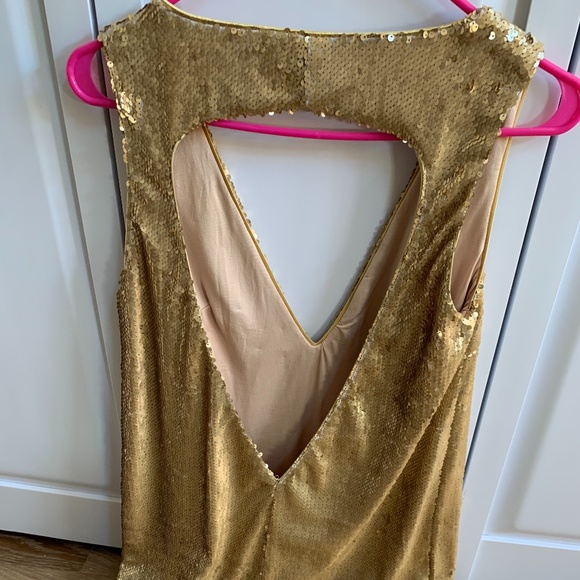 Gold Mini Dress - Picture 2 of 3